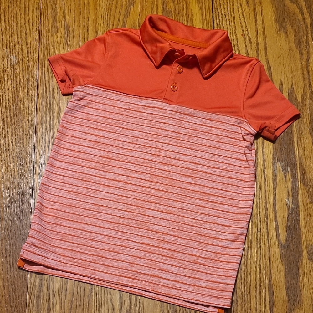 All in Motion Orange Athletic Polo Shirt - Boy's XS